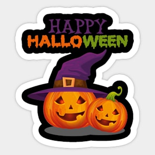 Witch Jack O Lantern Sticker